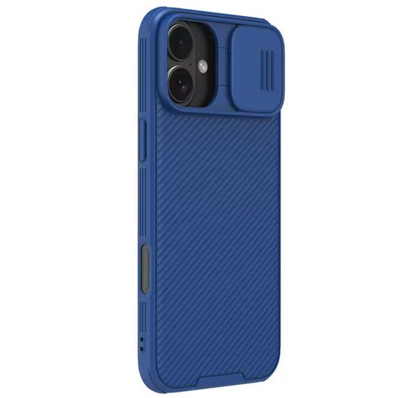 Карбонова накладка Nillkin CamShield Pro Magnetic для Apple iPhone 16 (6.1") Blue | Зображення 2
