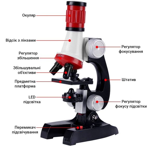 Детский микроскоп для ребенка с 1200-х увеличением Chanseon C2121 | Зображення 2