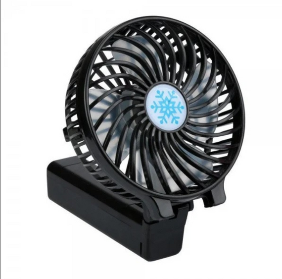 Вентилятор ручний Handy Mini fan Чорний Портативний вентилятор зі знімним акумулятором   знижка