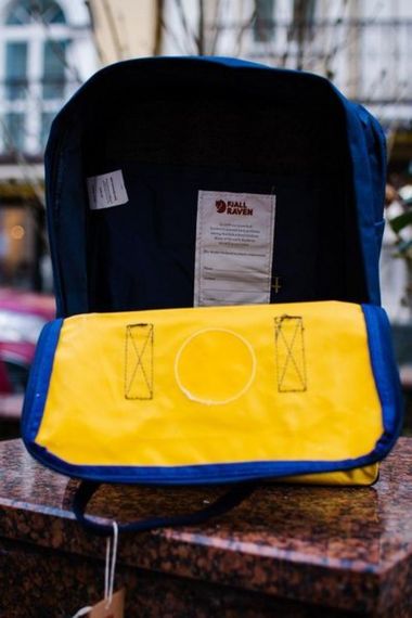 Рюкзак , Fjallraven Kanken Classic , жовто-синій . 123461377 | Зображення 2