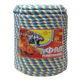 Поліпропіленовий плетений фал, різнокольоровий, Ø10 мм, 100 м