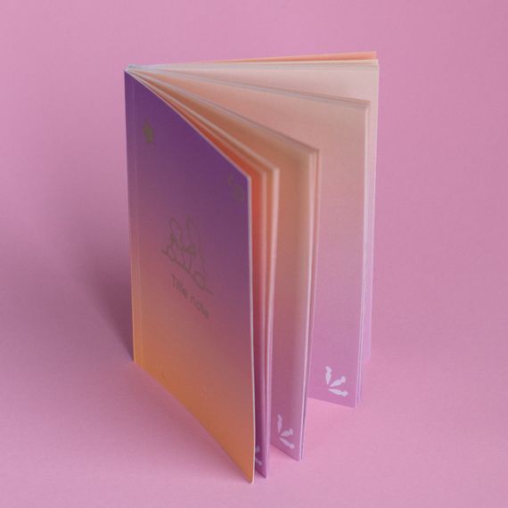 Блокнот 4Profi "Gradient Title note" rabbit 64 арк. формат A5 901692 | Зображення 1