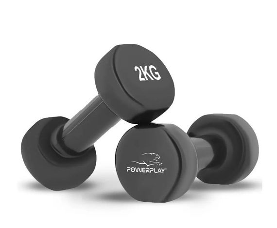 Набір гантелей в кейсі 9 кг. PowerPlay 4121 Fitness Dumbells (2 шт*1 кг, 2 шт*1,5 кг, 2 шт*2 кг) (PP_4121_9kg) | Зображення 5