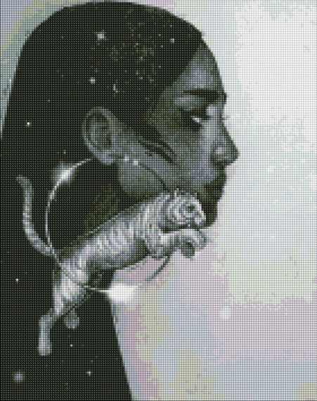 Алмазна мозаїка "Сузір'я тигра" Ідейка AMO7270 40х50 см