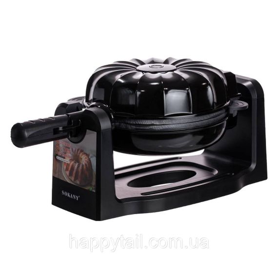 Кексниця електрична 1800 Вт з антипригарним покриттям 37×17×18 (см) Чорна SK-BBQ-837 | Зображення 5