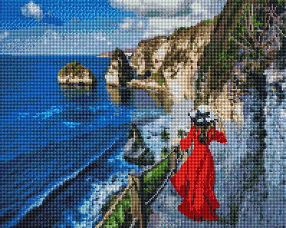 Алмазна мозаїка Прогулянка біля моря 40х50 см ColorArt SP087 | Зображення 1