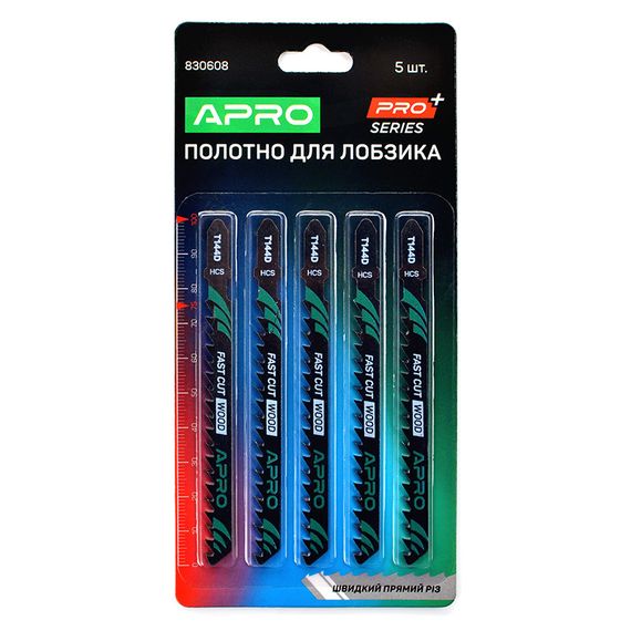 Полотно для лобзика (дерево) 100/75мм 4 мм 6TPI быстрый прямой T144D APRO