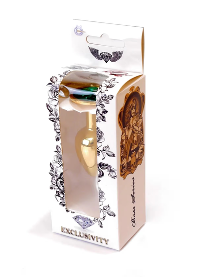 Анальна пробка BOSS SERIES B-Series HeavyFun Jewellery Gold Plug, золота, 27 мм Sex Aura | Зображення 7