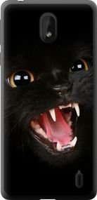 Чехол на Nokia 1 Plus Чёрная кошка "932u-1677-17620"