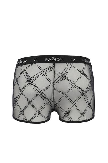 Мужские прозрачные боксеры Passion 032 SHORT JAMES S/M Black, сетка sexstyle | Зображення 3
