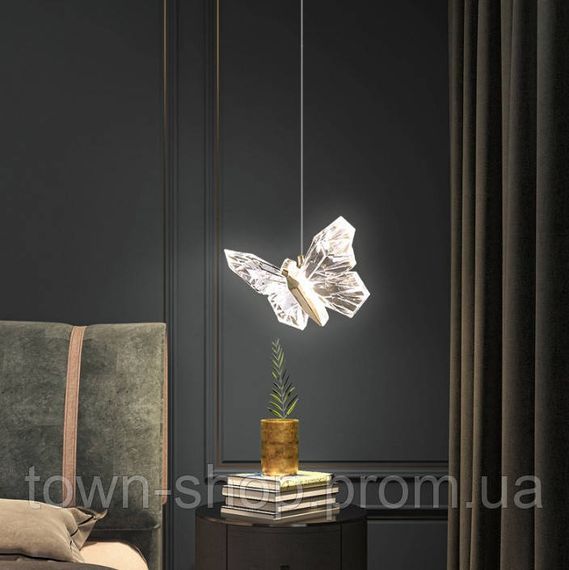 Люстра потолочная LED H008/1-gd-k Золото 25-110х15х25 см. | Зображення 1