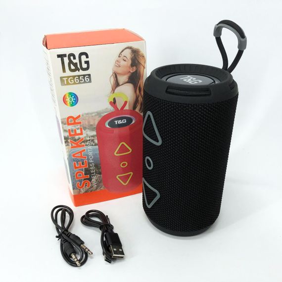 Bluetooth колонка портативна TG656 FM-радіо. EK-917 Колір: чорний | Зображення 9