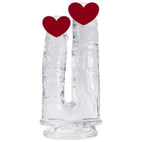 Прозрачный фаллоимитатор Alive Imperium Jelly Dildo для двойного проникновения sexstyle