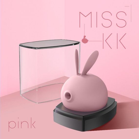Вакуумний стимулятор з вібрацією KissToy Miss KK, Рожевий | Зображення 9