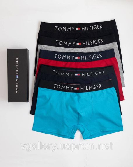 Мужской набор Tommy Hilfiger Хлопок, мужские трусы Томи Хилфигер на 3-5 шт., набор трусов, цена поштучно M