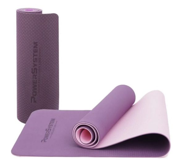 Килимок для йоги та фітнесу Power System PS-4060 TPE Yoga Mat Premium Purple (183х61х0.6) (4060PI-0) | Зображення 1