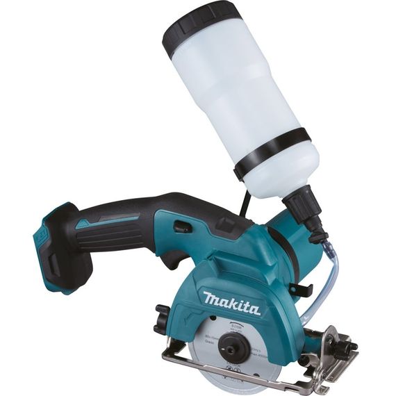 Пила дискова акумуляторна для кераміки та скла Makita CC301DZ (85 мм, 1600 хв−1, 25.5 мм, CXT, мокрий різ, без акумуляторів та зарядного пристрою)
