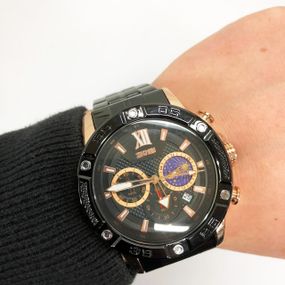 Годинники чоловічі дуже стильні, Сталеві чоловічі кварцові годинники Наручні MX-35