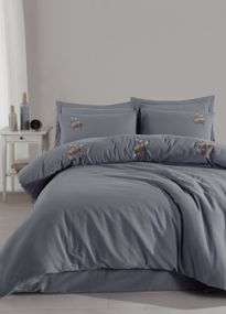 Постільна білизна Saheser Ranforce Nakisli 200 х 220 см Poppy