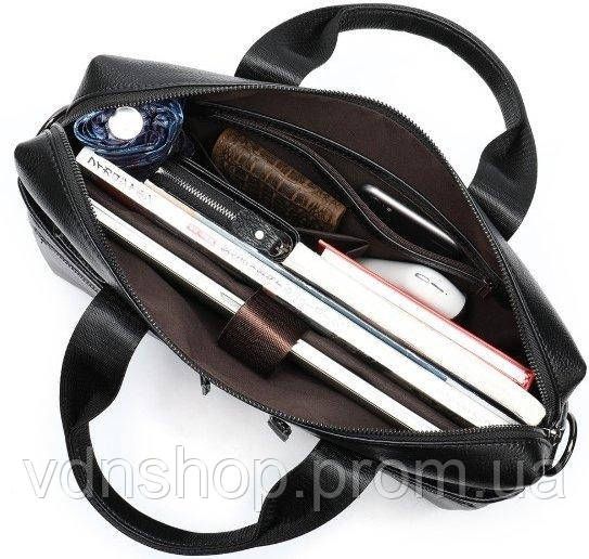 Мужская сумка для офиса 39x28×8, портфель папка для ноутбука и бумаг SK N76955 черный | Зображення 8