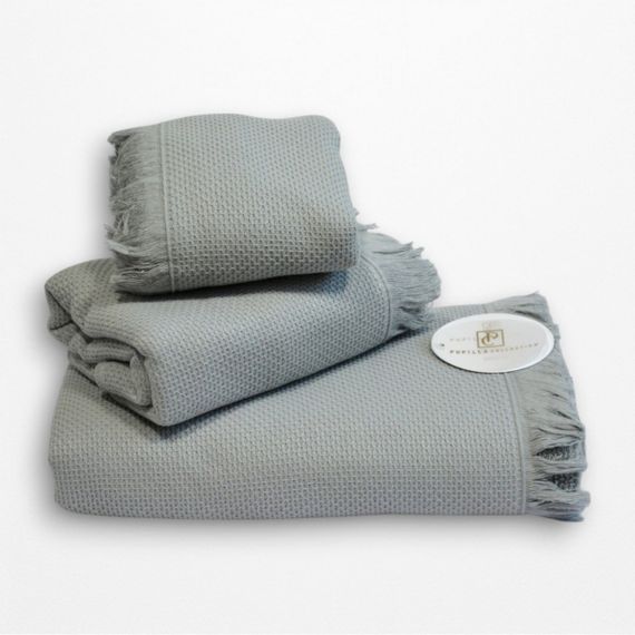 Набір рушників Pupilla Bernini з бахромою Gri