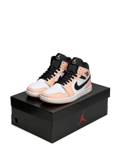 Жіночі кросівки N-ik-e Air Jordan 1 Retro HD Black White Peach , В'єтнам , весна / літо / осінь | Зображення 1