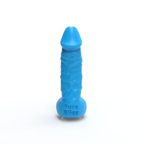Мило член на присосці Pure Bliss MINI блакитне, 15 см Sex Aura | Зображення 3