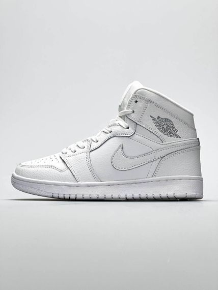 Кросовки Jordan 1 X High All White (Топ якість) весна/лето/осень | Зображення 4