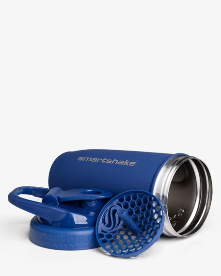 Шейкер спортивний SmartShake металевий Reforce Stainless Steel 30oz/900ml Navy Blue | Зображення 2