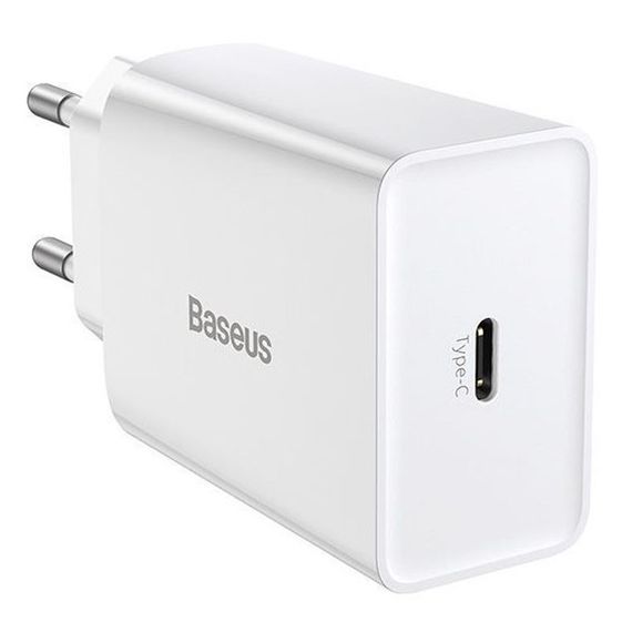 СЗУ Baseus Speed Mini Quick Charger 20W (1USB-C) (CCFS-S) Белый | Зображення 1