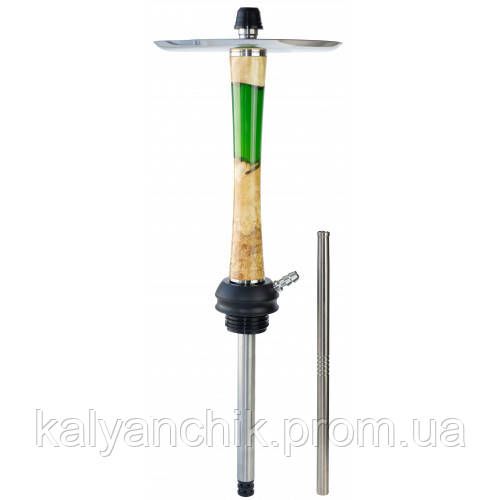 Кальян Aroma Hookah X-Ray Epoxy Dark wood Green