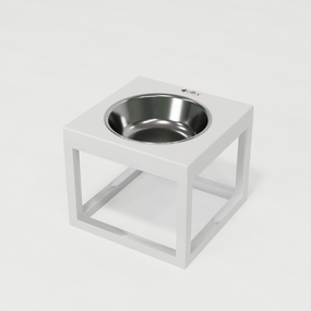 Миска на подставке для больших собак Hollky Base Solo XL (1 × 1,8 л) Solo XL-262620-WHWH