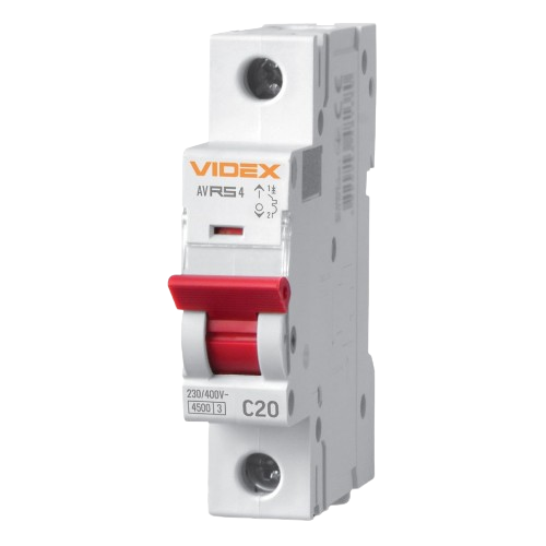 Автоматичний вимикач 1P 20А 4,5 kA VF-RS4-AV1C20 Resist Videx