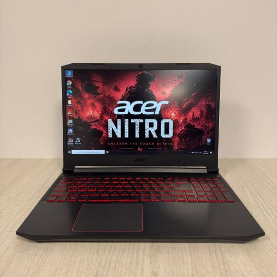 Ігровий ноутбук Б-клас Acer Nitro AN515-55 / 15.6" (1920x1080) IPS / Intel Core i5-10300H (4 (8) ядра по 2.5 - 4.5 GHz) / 8 GB DDR4 / 256 GB SSD / nVidia GeForce GTX 1650, 4 GB GDDR6, 128-bit / WebCam / HDMI б/в | Зображення 1