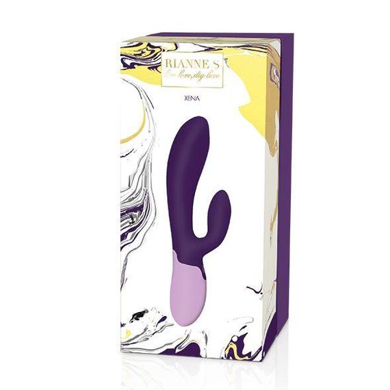 Вибратор-кролик Rianne S: Xena Purple/Lilac, 10 режимов, медицинский силикон, подарочная упаковка sexstyle | Зображення 4
