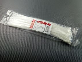 Хомут пластиковий APRO 370х4 (100 шт. в уп.) білий, 1 ПАКОВКА (CT-W4370)