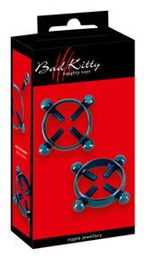 Затискачі для сосків - Bad Kitty Nipple Jewellery Blue