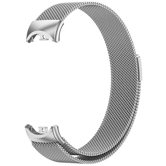Ремінець Milanese Loop New Design для Xiaomi Mi Band 8/9/10 Silver | Зображення 1