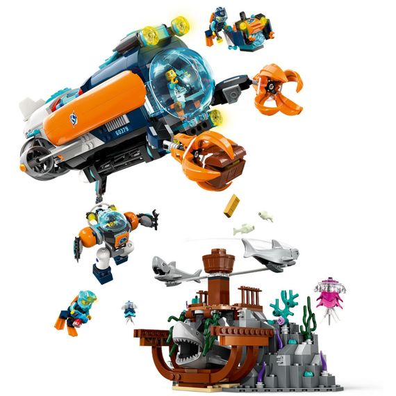 Конструктор LEGO City Глибоководний дослідницький підводний човен 842 деталей (60379) | Зображення 2