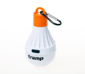 Компактный фонарик в виде лампочки с диодом 25 Lum Tramp TRA-190 Фонарик в палатку с карабином