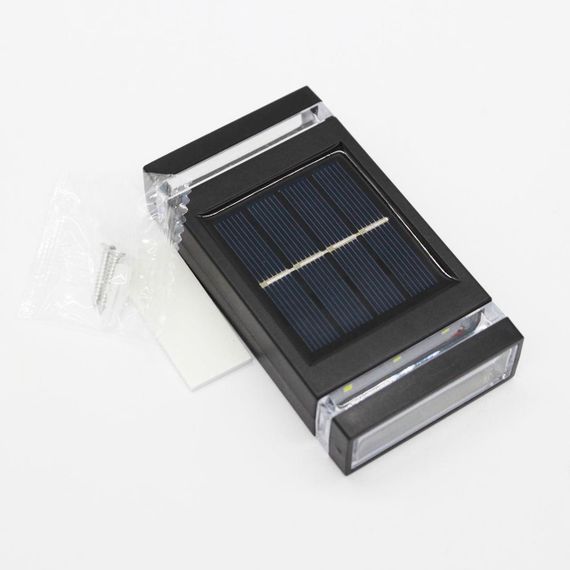 Уличный фонарь на солнечной батарее, до 10 часов / Настенный LED светильник с двухсторонним светом | Зображення 9