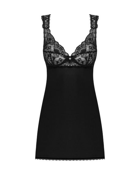 Сорочка бебидолл и стринги Obsessive Donna Dream babydoll Черная M/L | Зображення 4