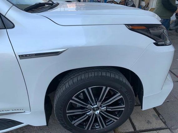 Комплект шильдиків під карбон (4 шт) для Lexus LX570/450d | Зображення 2