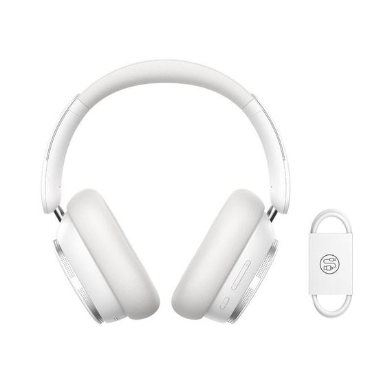 Накладні бездротові навушники Baseus Bowie H1 Pro Noise-Cancellation (A00050601) Moon White | Зображення 5