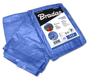 Тент водонепроникний Bradas BLUE 60 гр/м² 4 x 6 м PL4/6