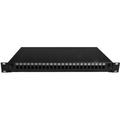 Патч-панель CMS 1U, 24 порта SC-Simpl./LC-Dupl, пустая (UA-FOP24SCS-B) - Топ Продаж! | Зображення 2