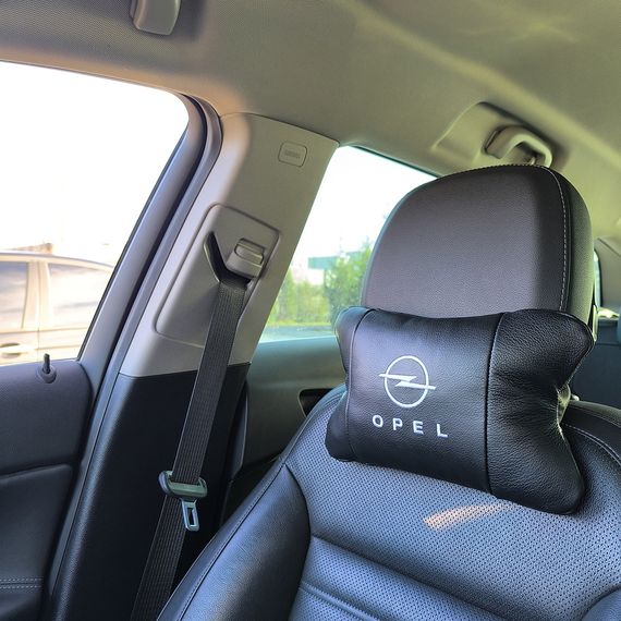 Автоподушка для шиї на підголівники Opel, Подушка підголівник на сидінні машини, Автоподушка подарунок OH-79 | Зображення 8