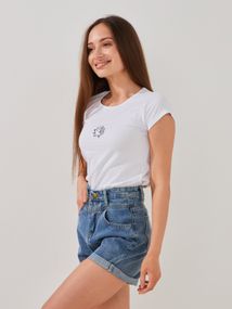 Футболка з принтом жіноча GENUA 26412 L Білий shop (2000999569821)