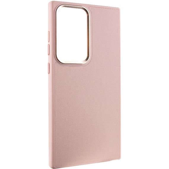 Кожаный чехол Bonbon Leather Metal Style для Samsung Galaxy S23 Ultra Розовый / Light pink | Зображення 1