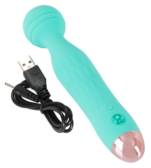 Універсальний вібромасажер Mini Vibrator Cuties Green, бірюзовий | Зображення 7